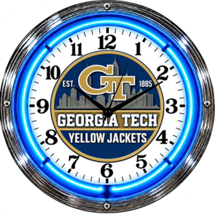 Georgia Tech Yellow Jackets, Georgia Tech Skyline neon clock