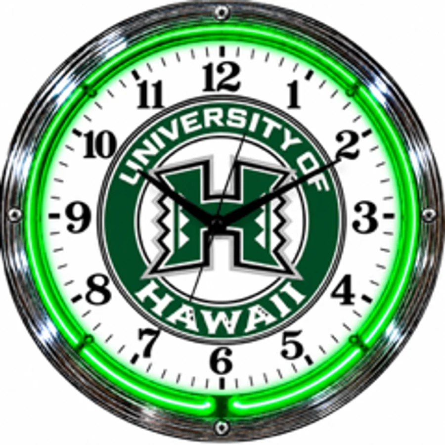 Hawai'i Rainbow Warriors, University of Hawai'i neon clock
