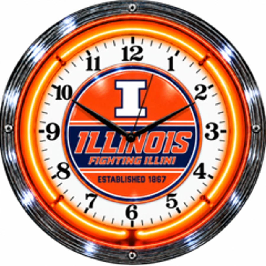 Illinois Fighting Illini, Illinois Fighting Illini neon clock