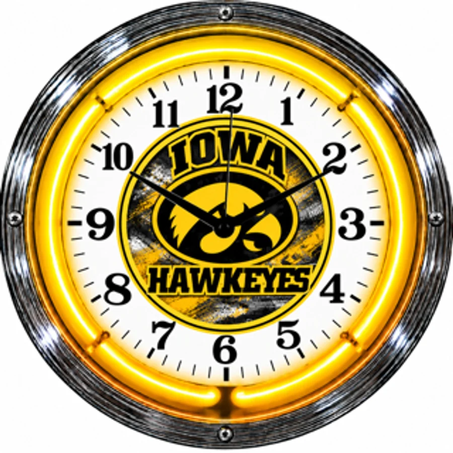 Iowa Hawkeyes, Hawkeyes neon clock