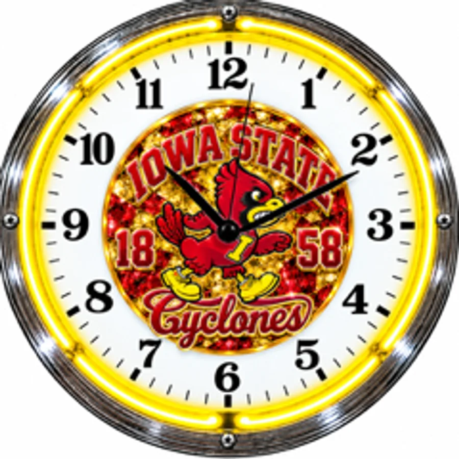 Iowa State Cyclones, Cyclones 1858 neon clock