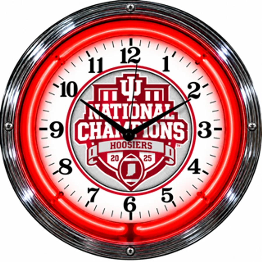 Indiana Hoosiers, National Champions neon clock