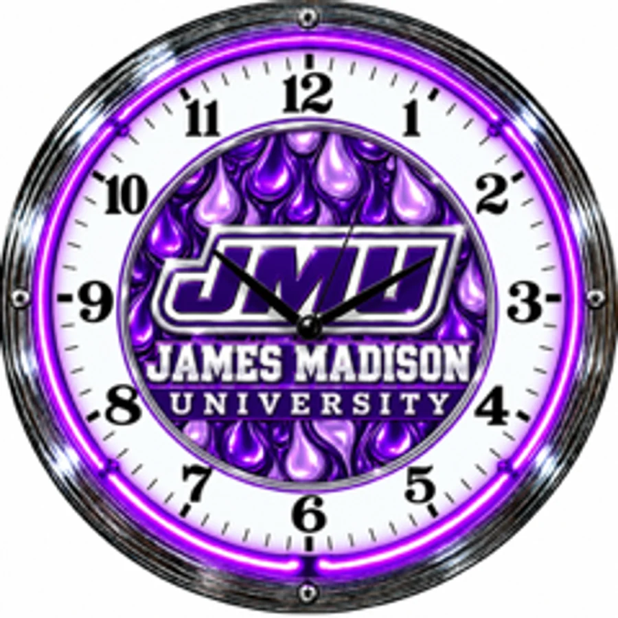 James Madison Dukes, James Madison University neon clock