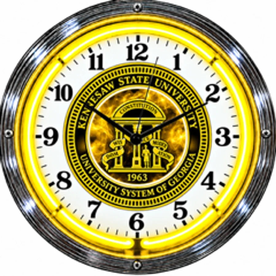 Kennesaw State Owls, Kennesaw State Seal neon clock