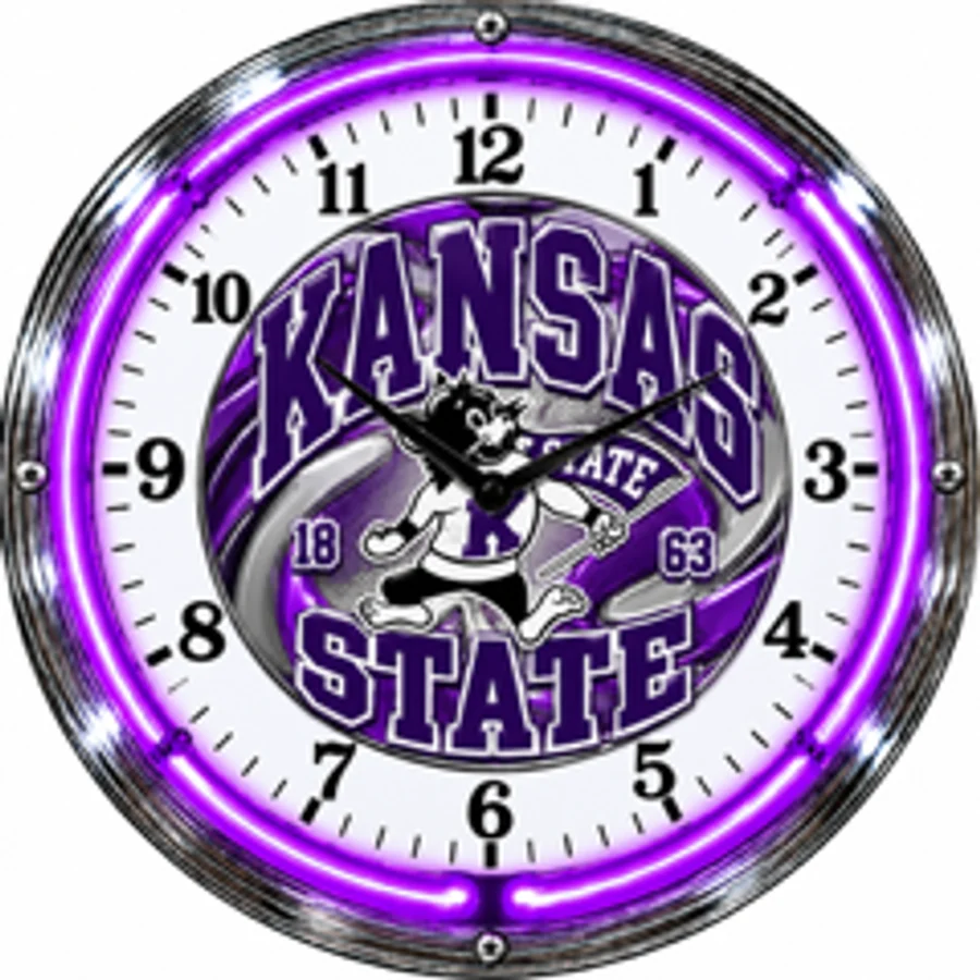 Kansas State Wildcats, Kansas State neon clock