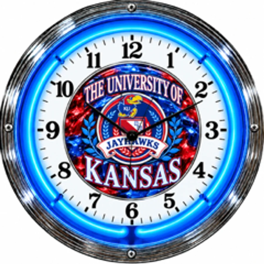 Kansas Jayhawks, The University of Kansas neon clock