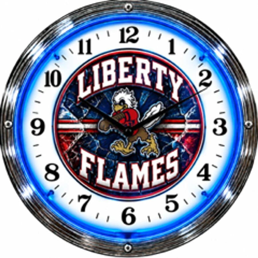 Liberty Flames, Liberty Flames neon clock