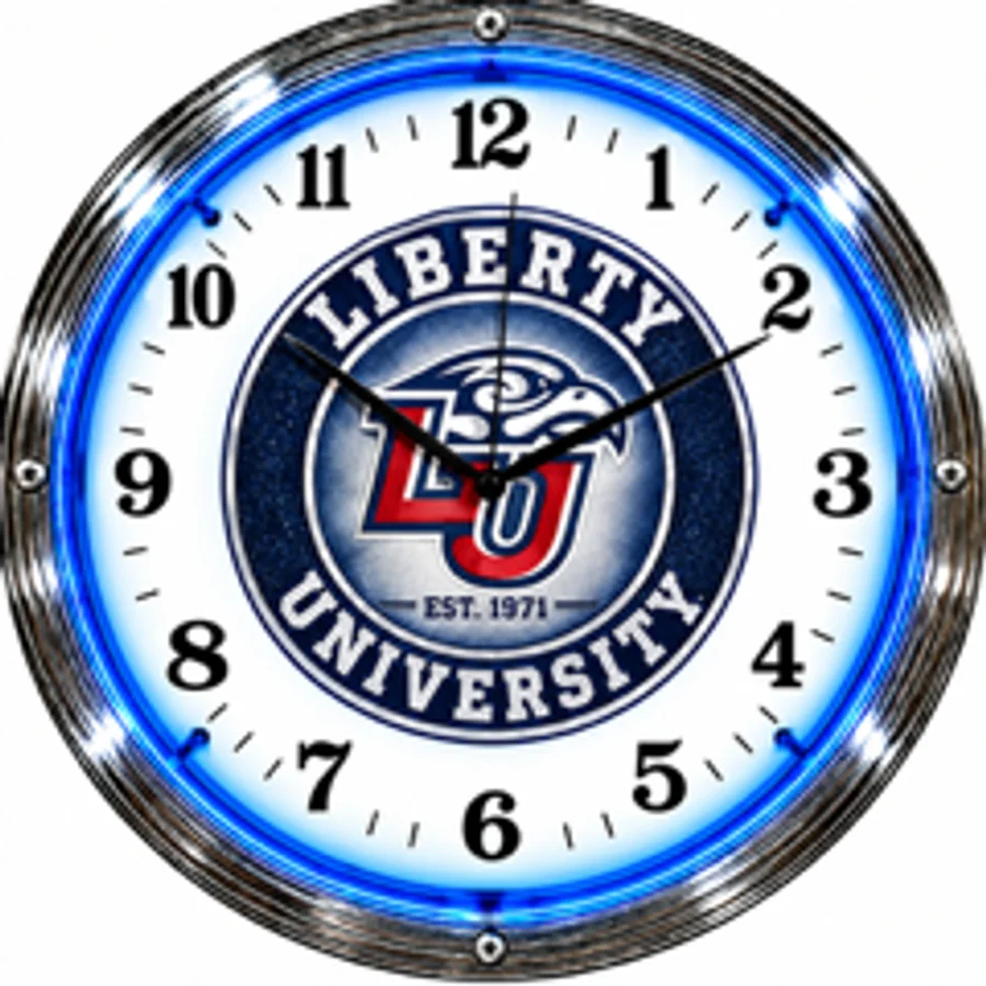 Liberty Flames, Liberty University neon clock