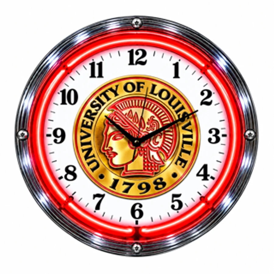 Louisville Cardinals, Louisville Seal 1798 neon clock