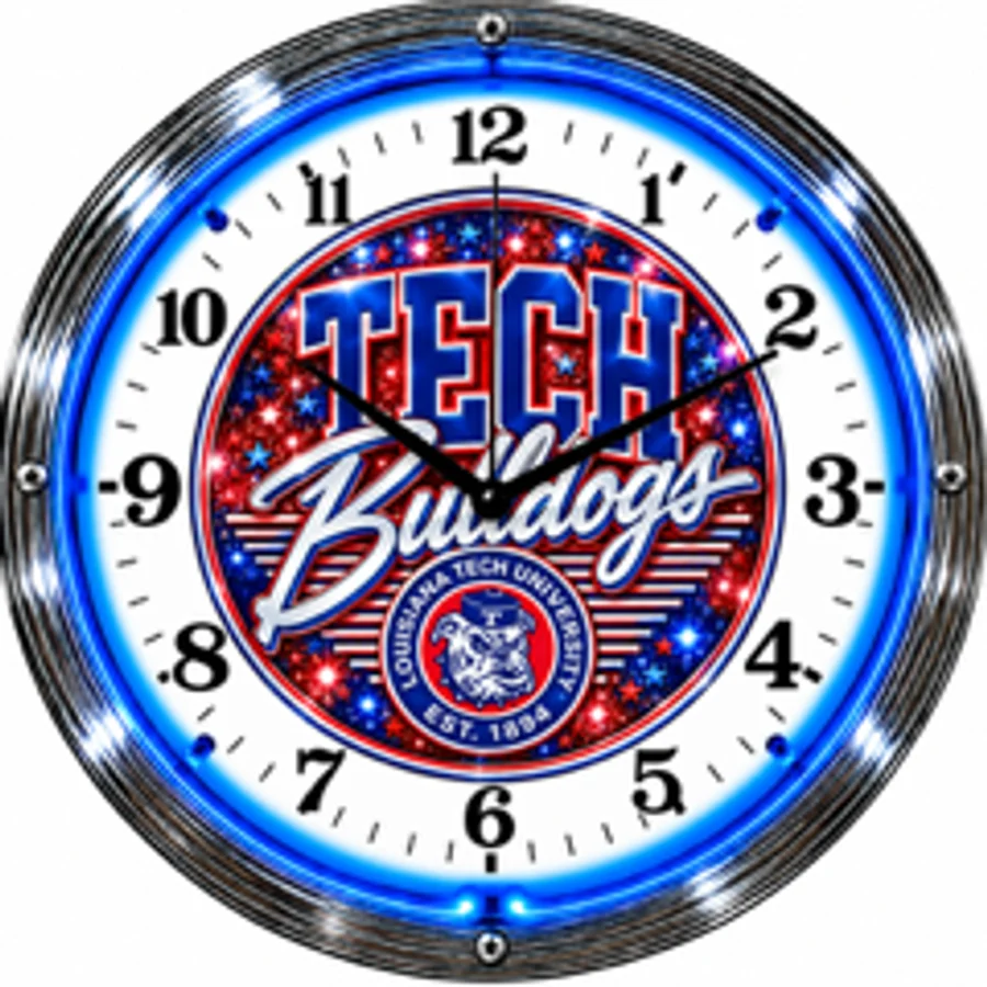 Louisiana Tech Bulldogs, Tech Bulldogs neon clock