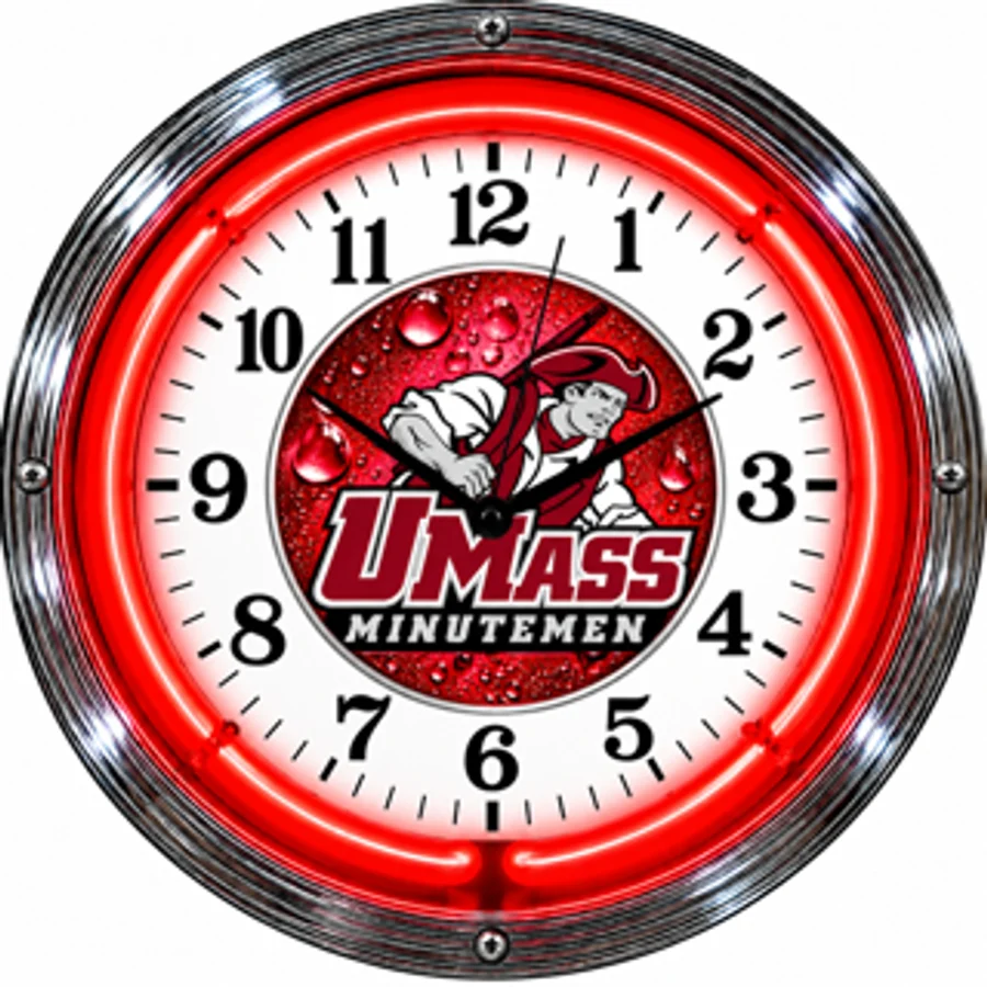 Massachusetts Minutemen, UMass Minutemen neon clock
