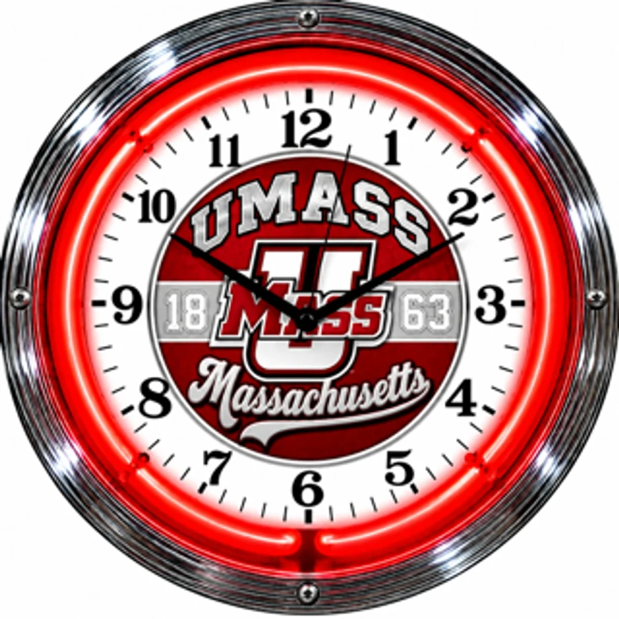 Massachusetts Minutemen, UMass 1863 neon clock