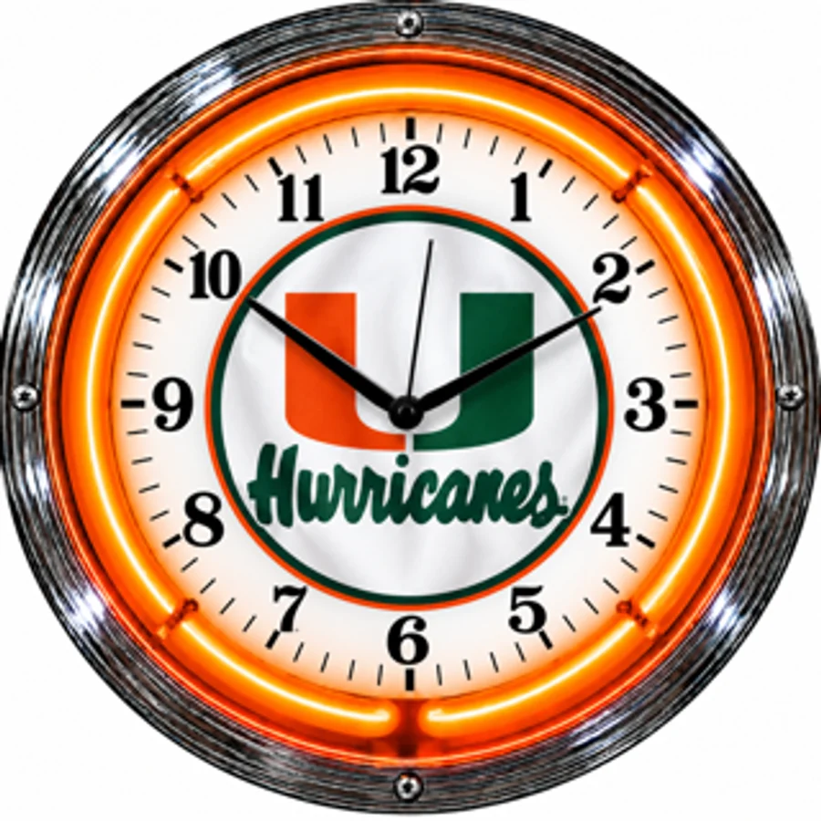 Miami Hurricanes, Classic U neon clock