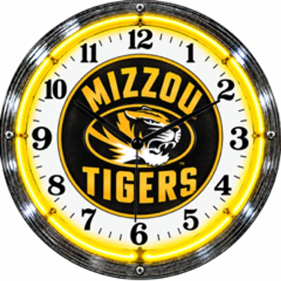 Missouri Tigers, Mizzou Tigers neon clock