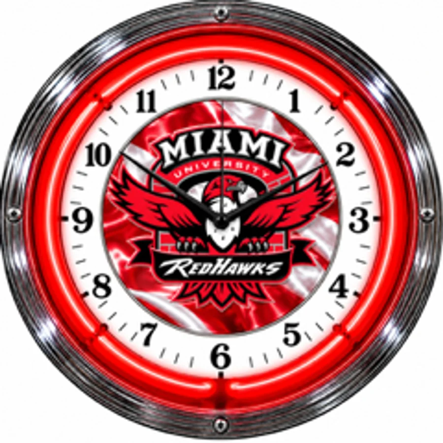 Miami (OH) RedHawks, RedHawks neon clock