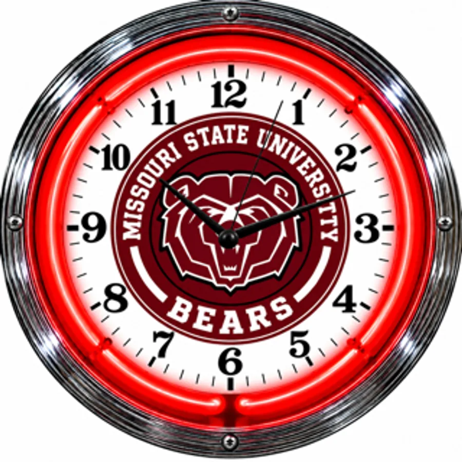 Missouri State Bears, Missouri State University Bears neon clock