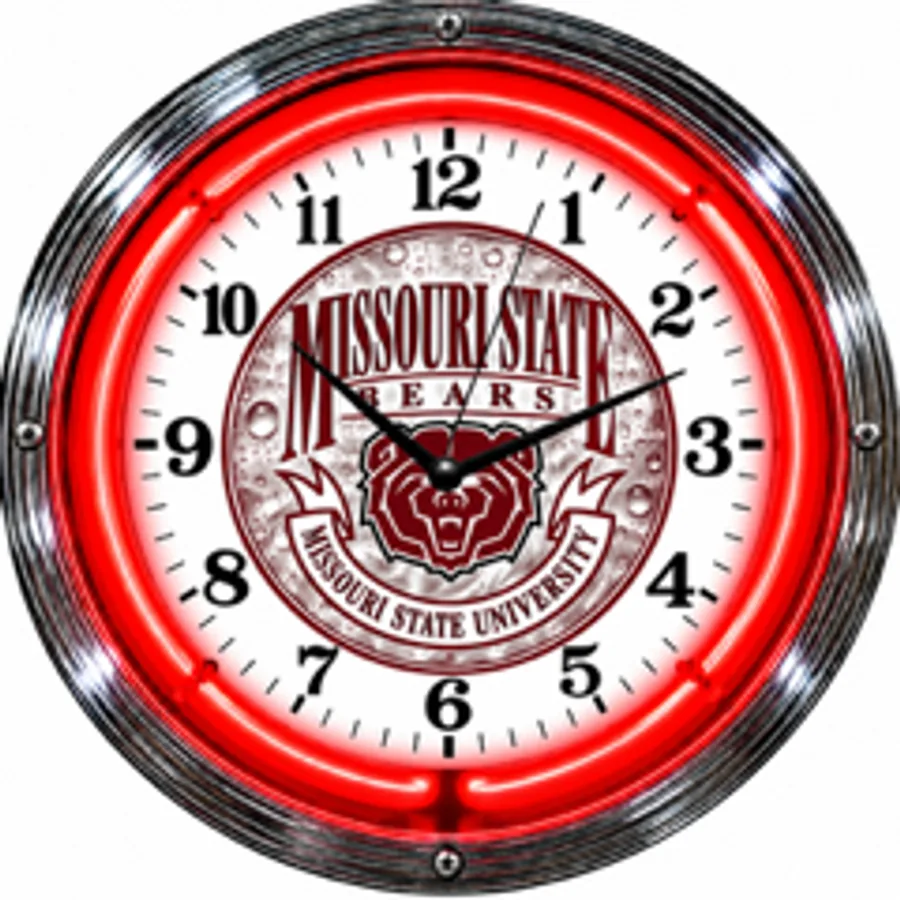 Missouri State Bears, Missouri State Bears Crest neon clock