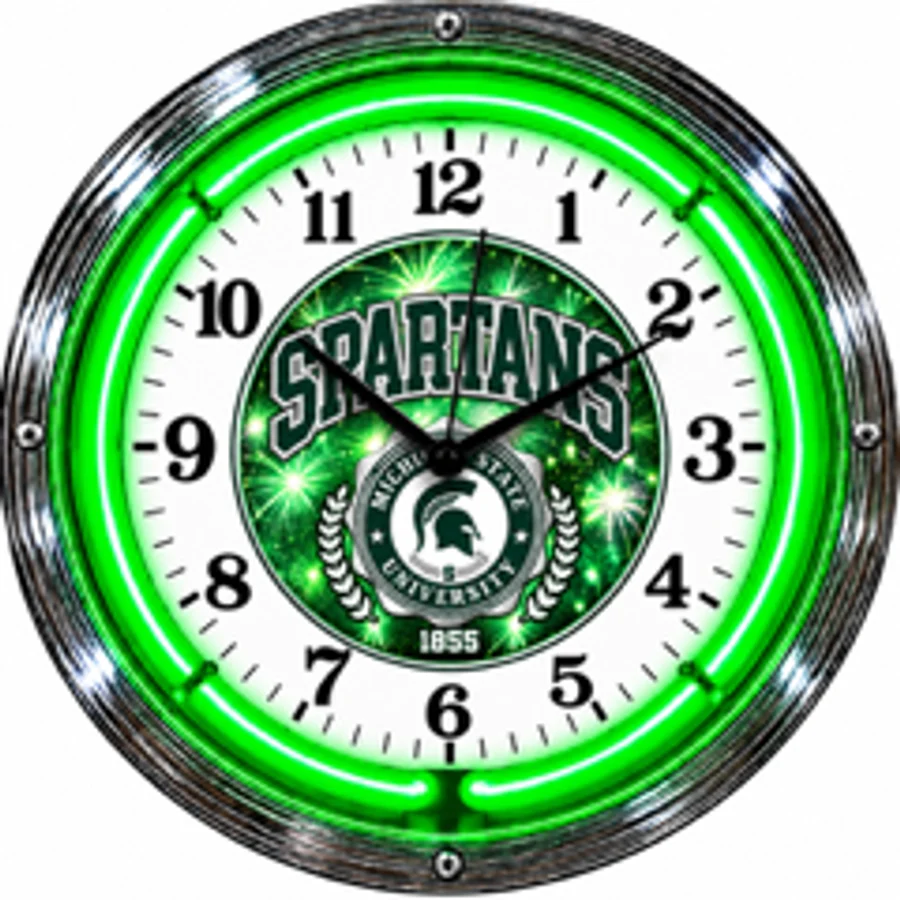 Michigan State Spartans, Spartans neon clock