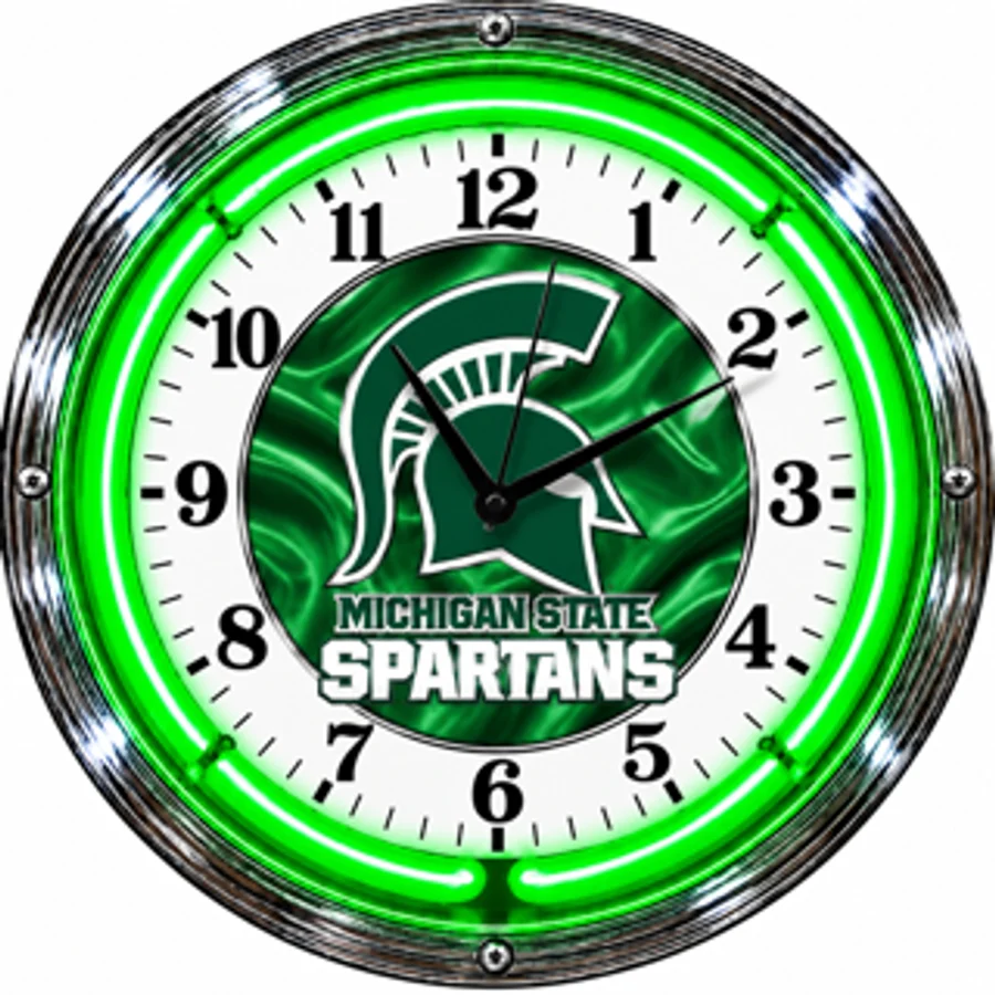 Michigan State Spartans, Michigan State Spartans neon clock