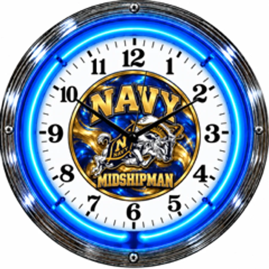 Navy Midshipmen, Navy Midshipman Goat neon clock