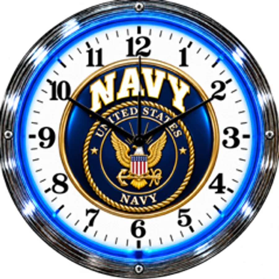 Navy Midshipmen, United States Navy neon clock