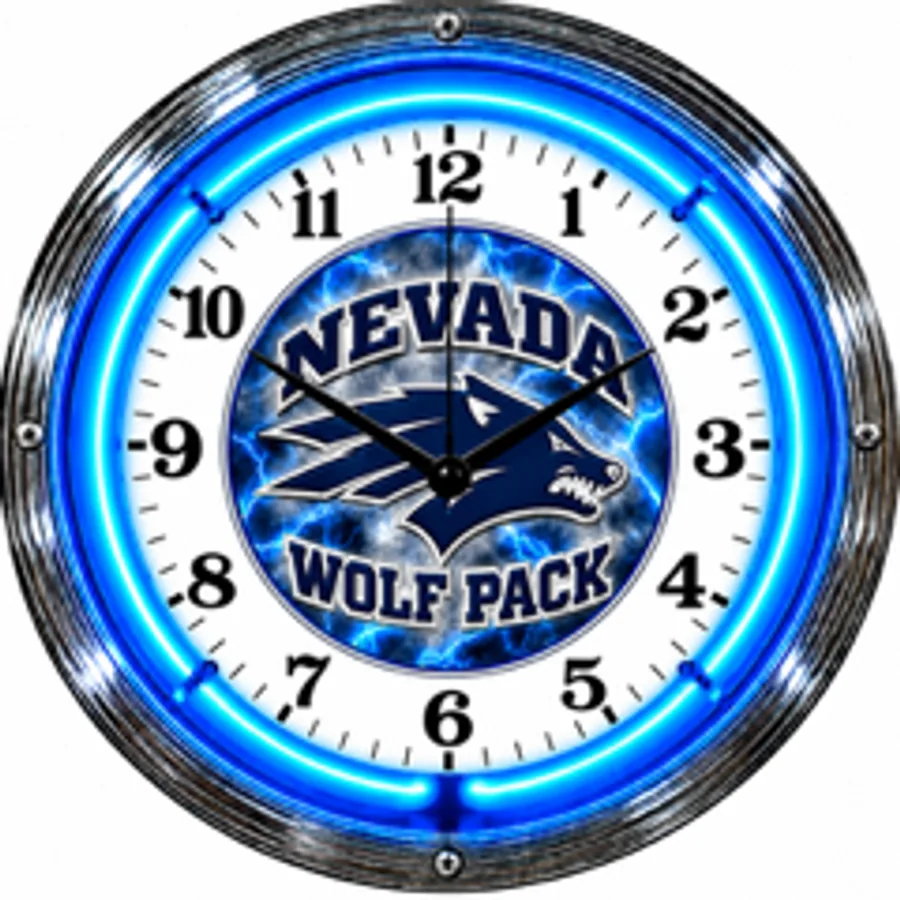 Nevada Wolf Pack, Nevada Wolf Pack Lightning neon clock