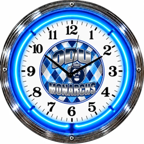 Old Dominion Monarchs neon clock
