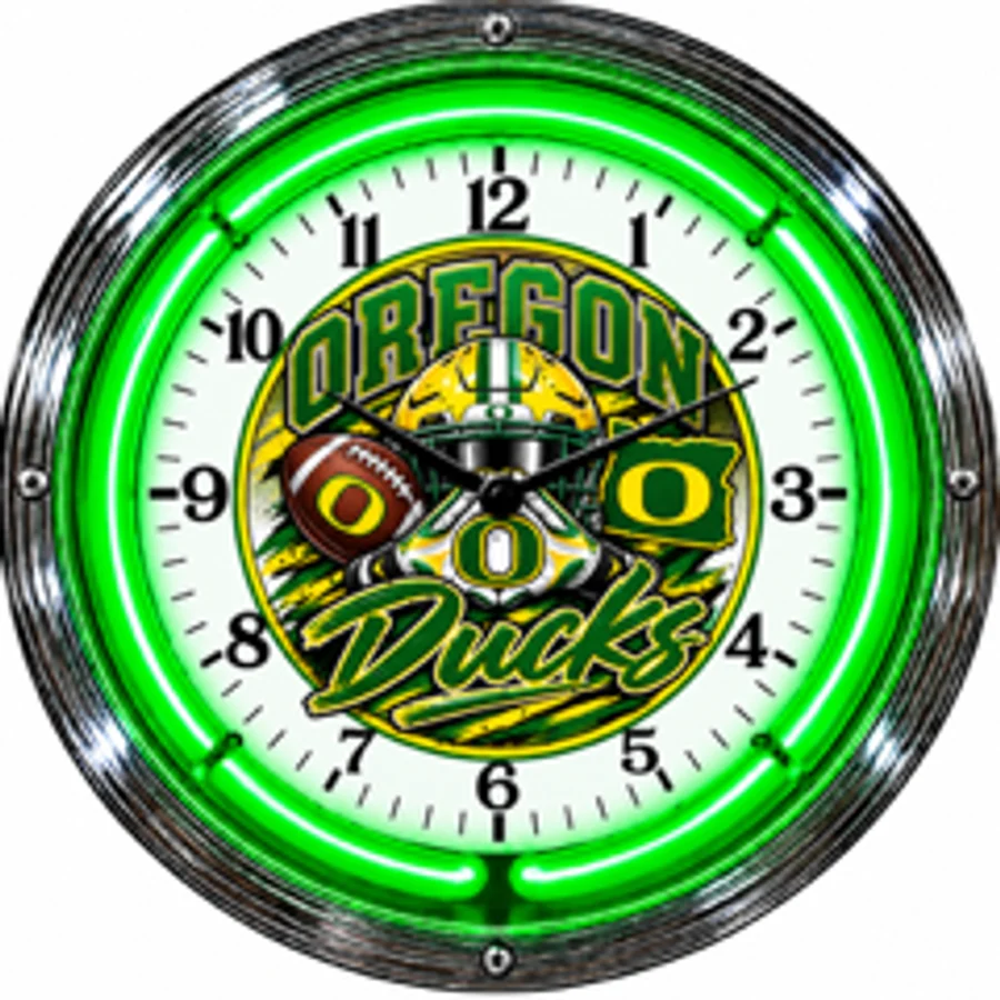 Oregon Ducks, Oregon Ducks neon clock