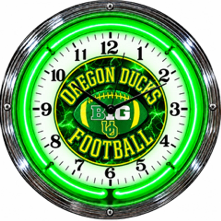 Oregon Ducks, Oregon Football neon clock