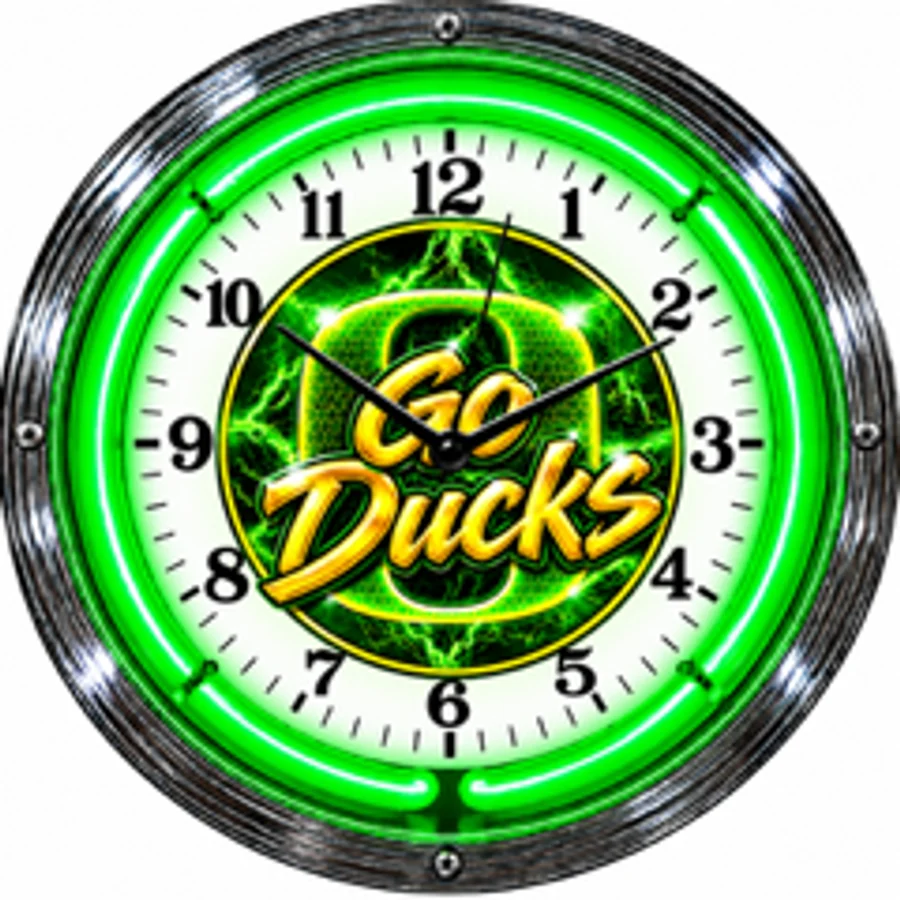 Oregon Ducks, Lightning neon clock