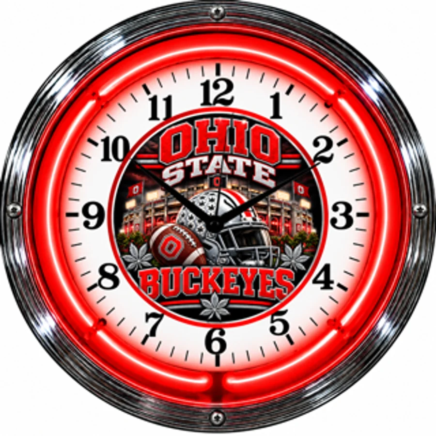 Ohio State Buckeyes, Buckeyes neon clock