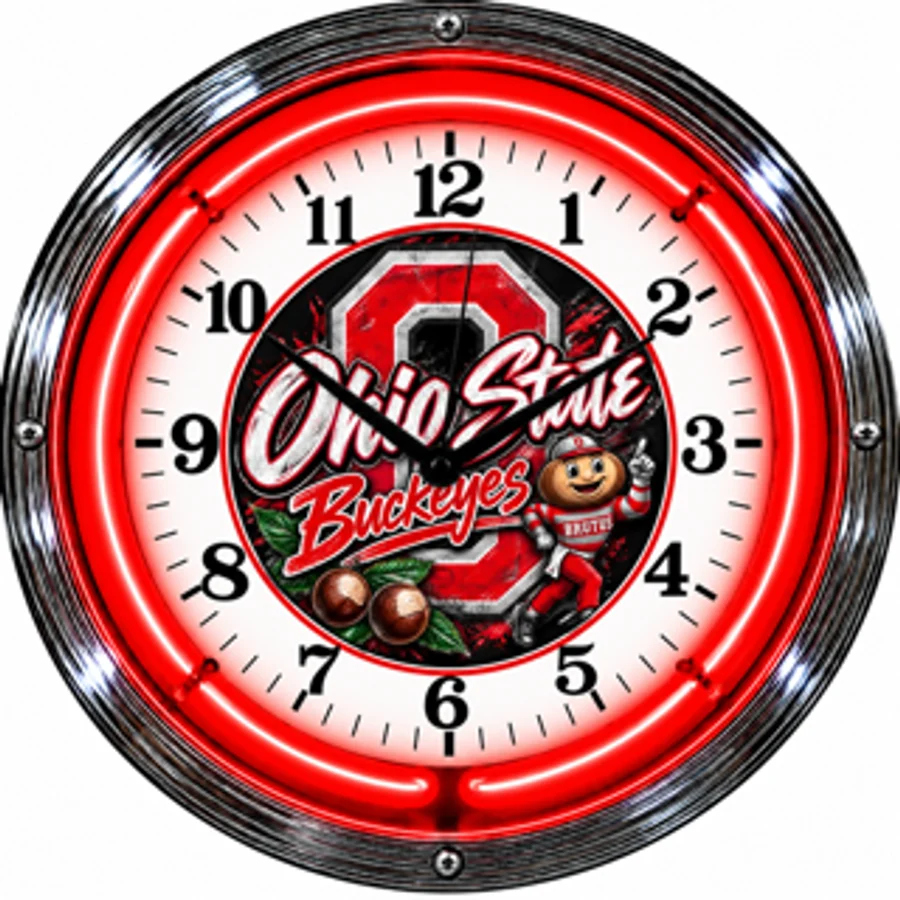 Ohio State Buckeyes, Brutus neon clock