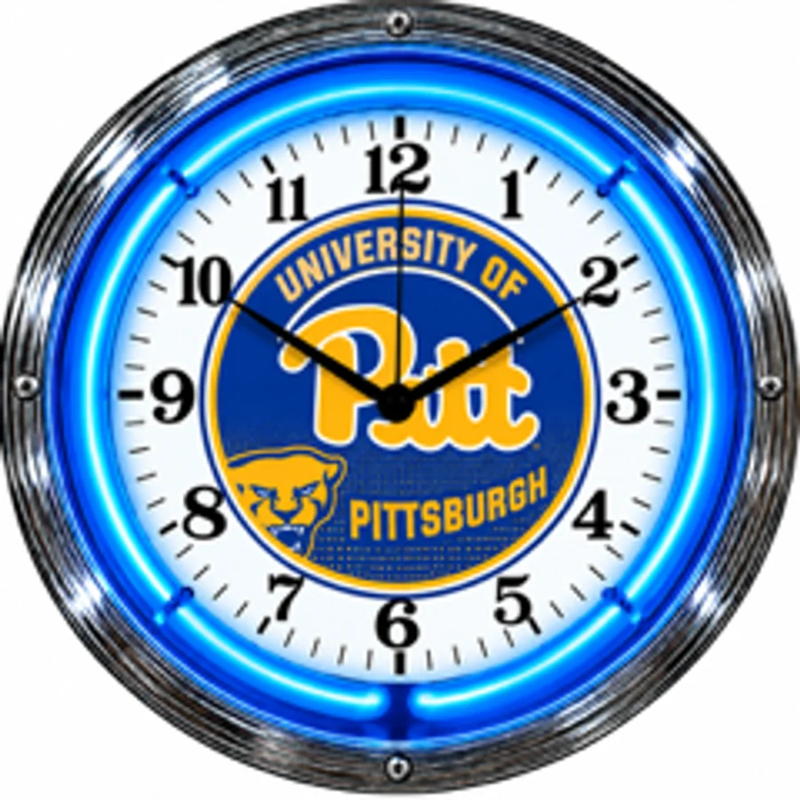 Pittsburgh Panthers, University of Pittsburgh neon clock
