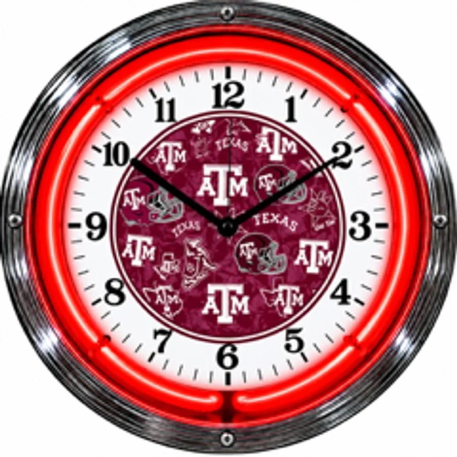 Texas A&M Aggies, Pattern neon clock