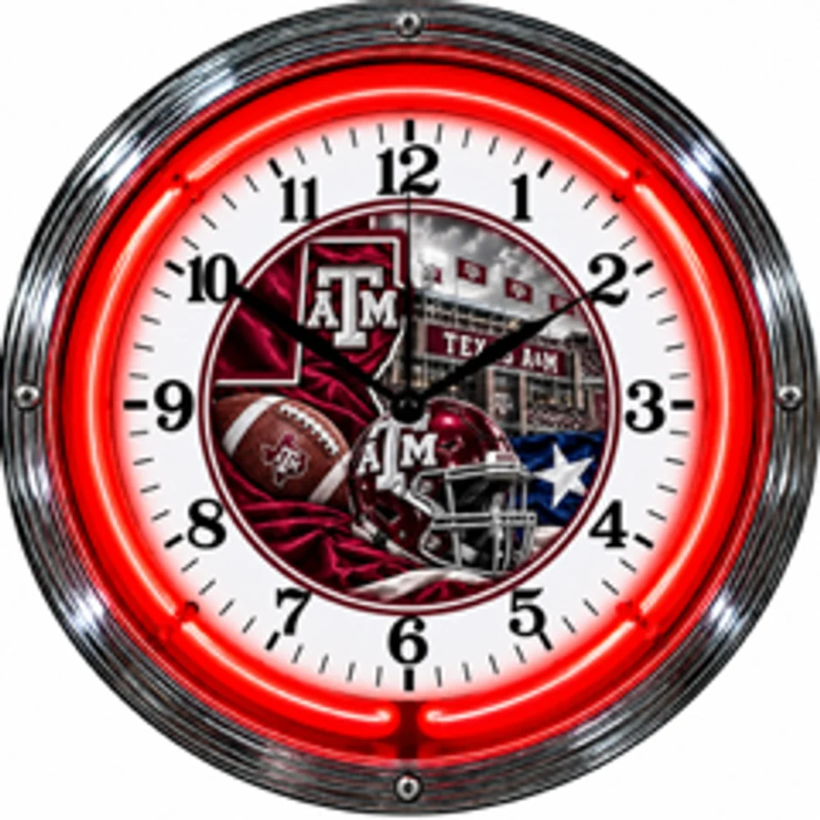Texas A&M Aggies, Kyle Field neon clock