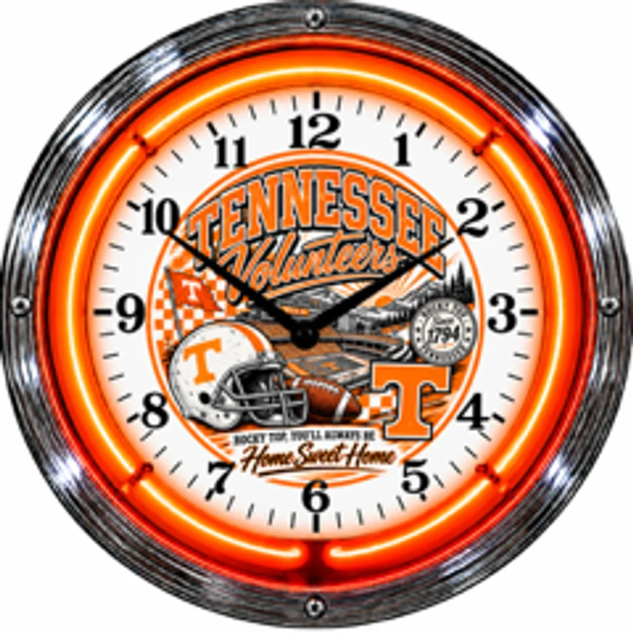 Tennessee Volunteers, Home Sweet Home neon clock