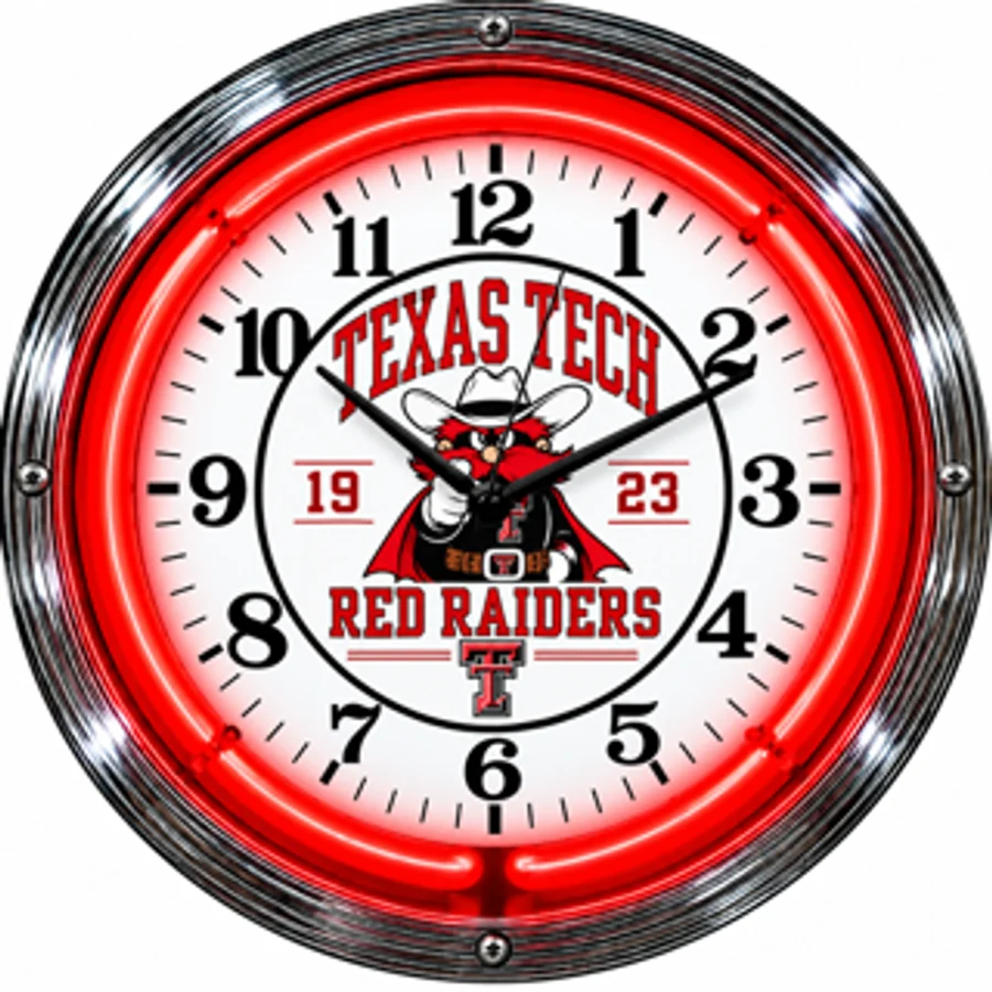 Texas Tech Red Raiders, Red Raiders 1923 neon clock