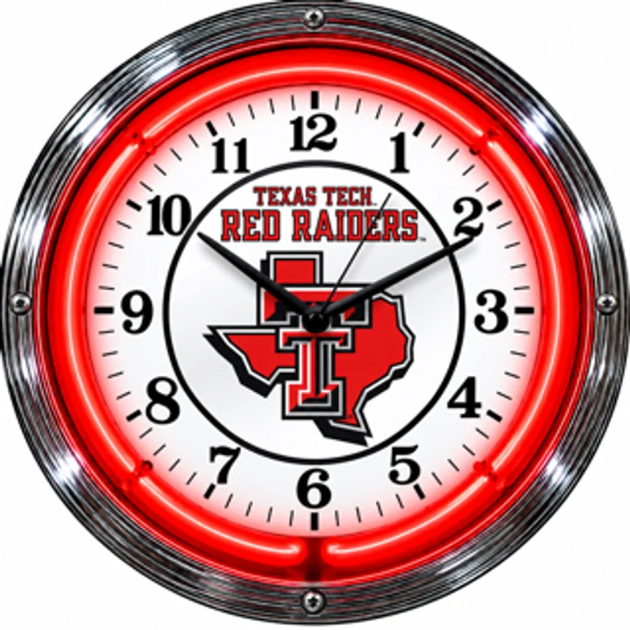 Texas Tech Red Raiders, Texas T neon clock