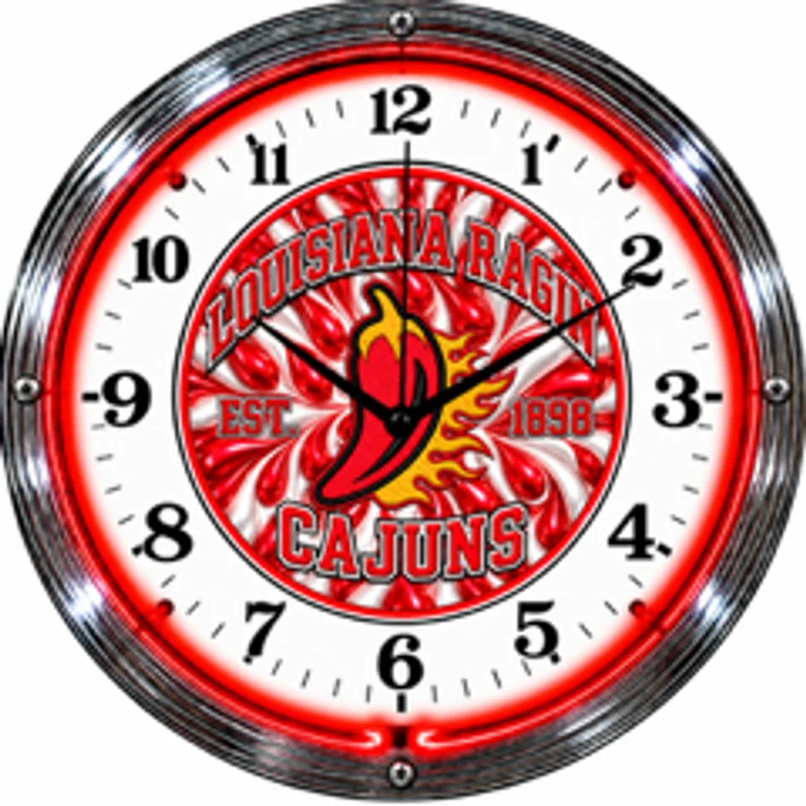 Louisiana Ragin' Cajuns, Ragin' Cajuns Pepper neon clock