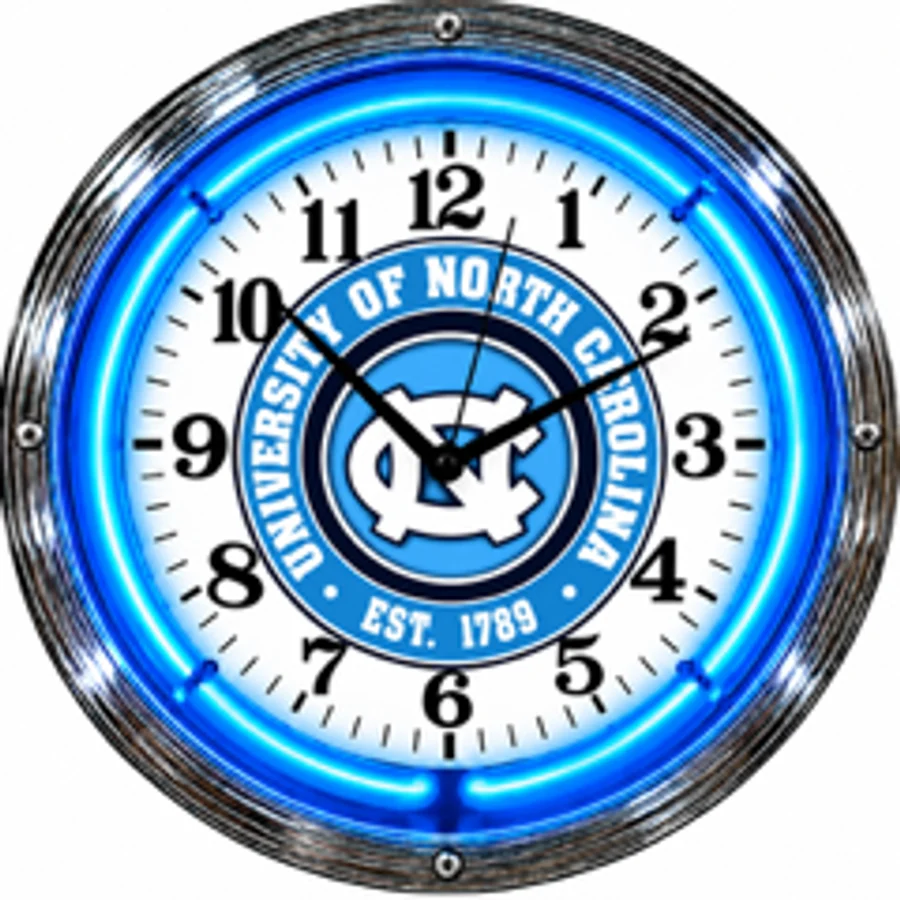 North Carolina Tar Heels, University of North Carolina neon clock