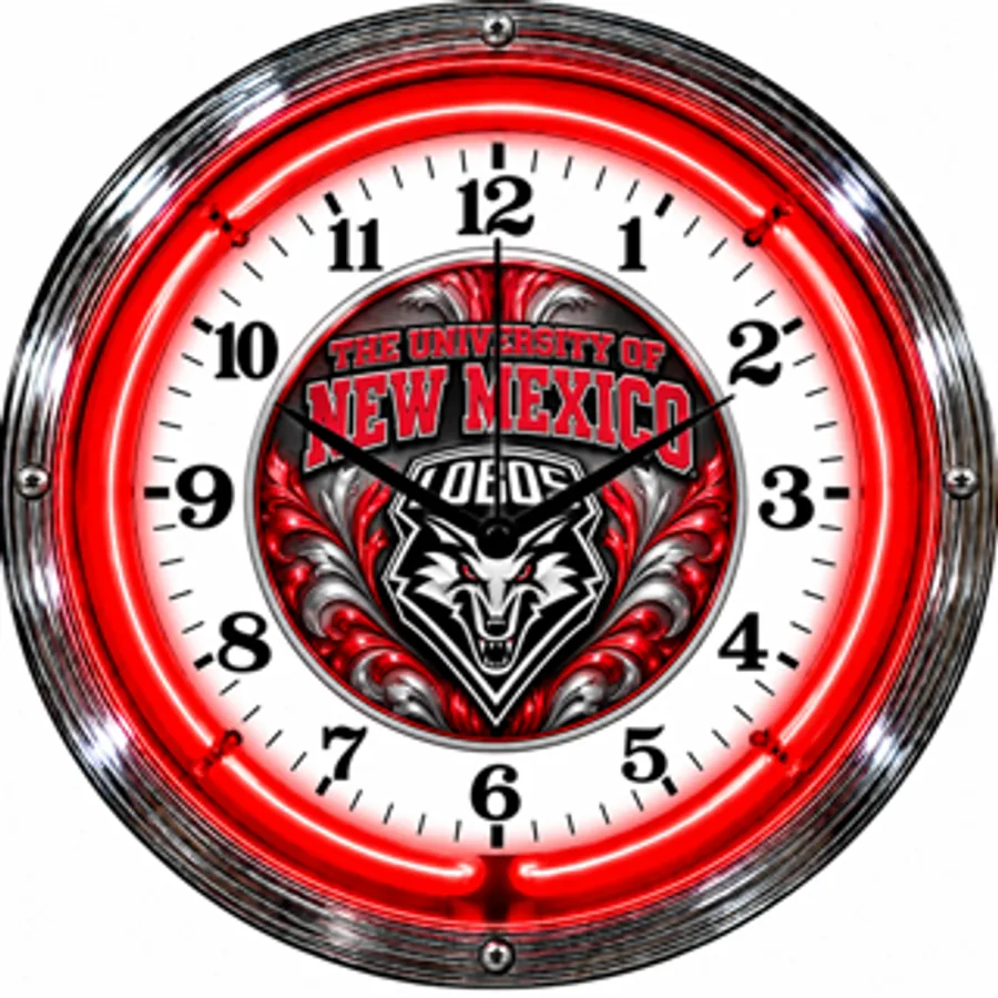 New Mexico Lobos, University of New Mexico Lobo neon clock