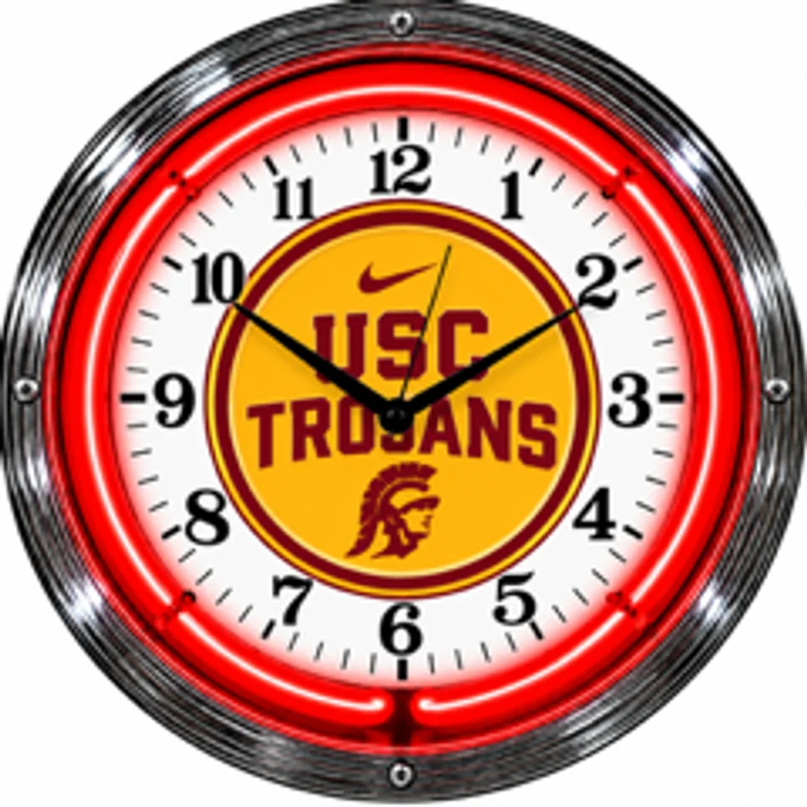 USC Trojans, USC Trojans neon clock