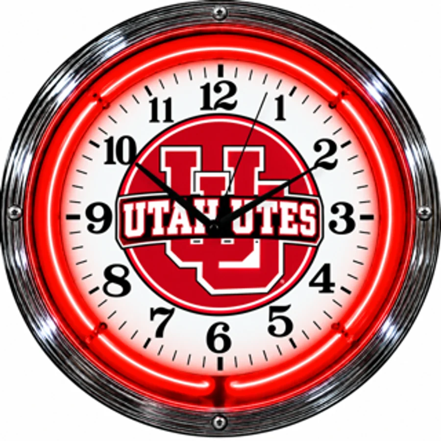 Utah Utes, Utah Utes neon clock