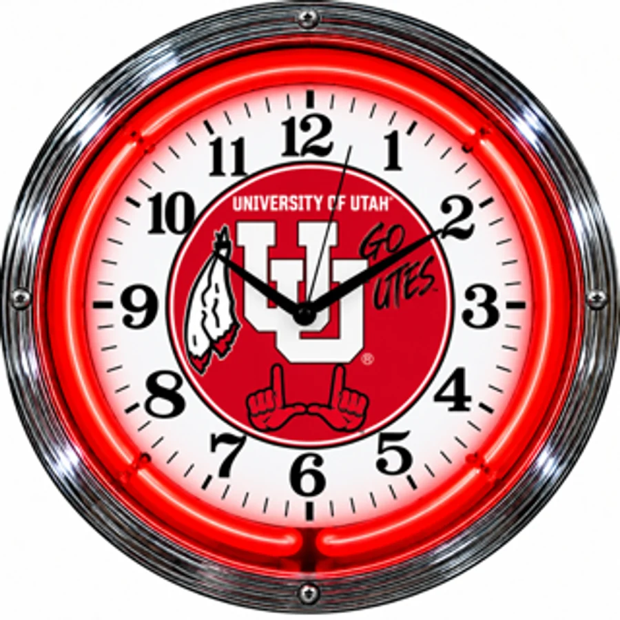 Utah Utes, University of Utah neon clock