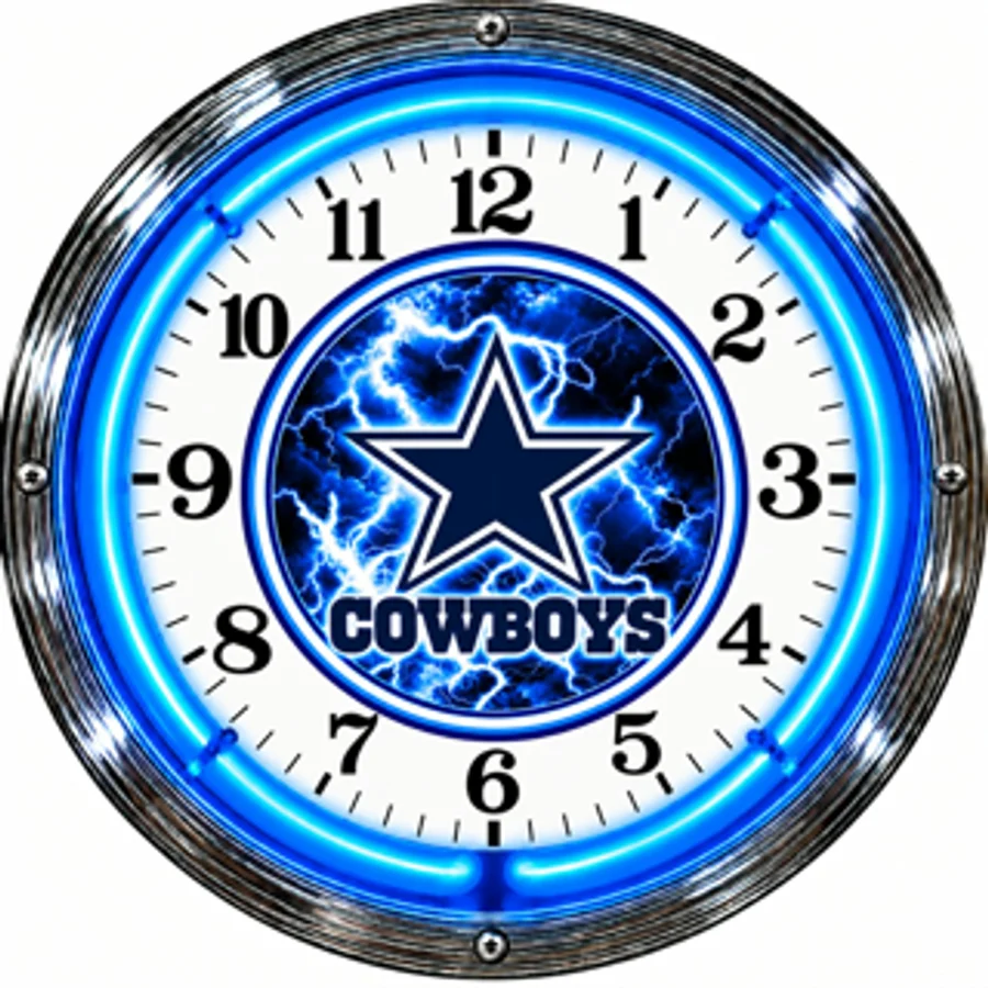 Dallas Cowboys, Lightning star neon clock