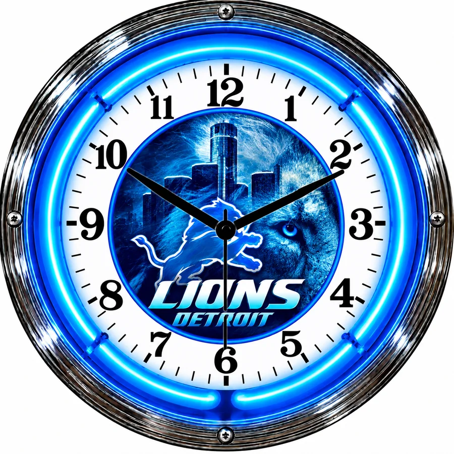 Detroit Lions, Detroit neon clock