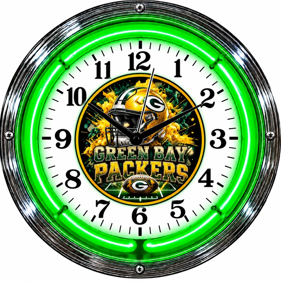Green Bay Packers, Lambeau neon clock