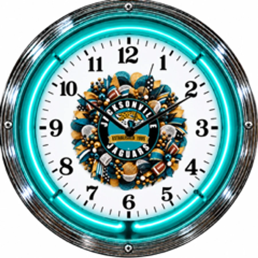Jacksonville Jaguars, Wreath neon clock