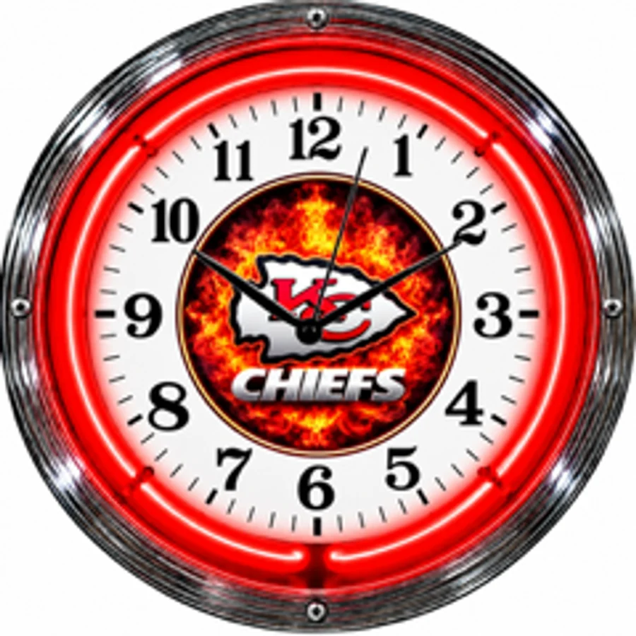 Kansas City Chiefs, Flames neon clock