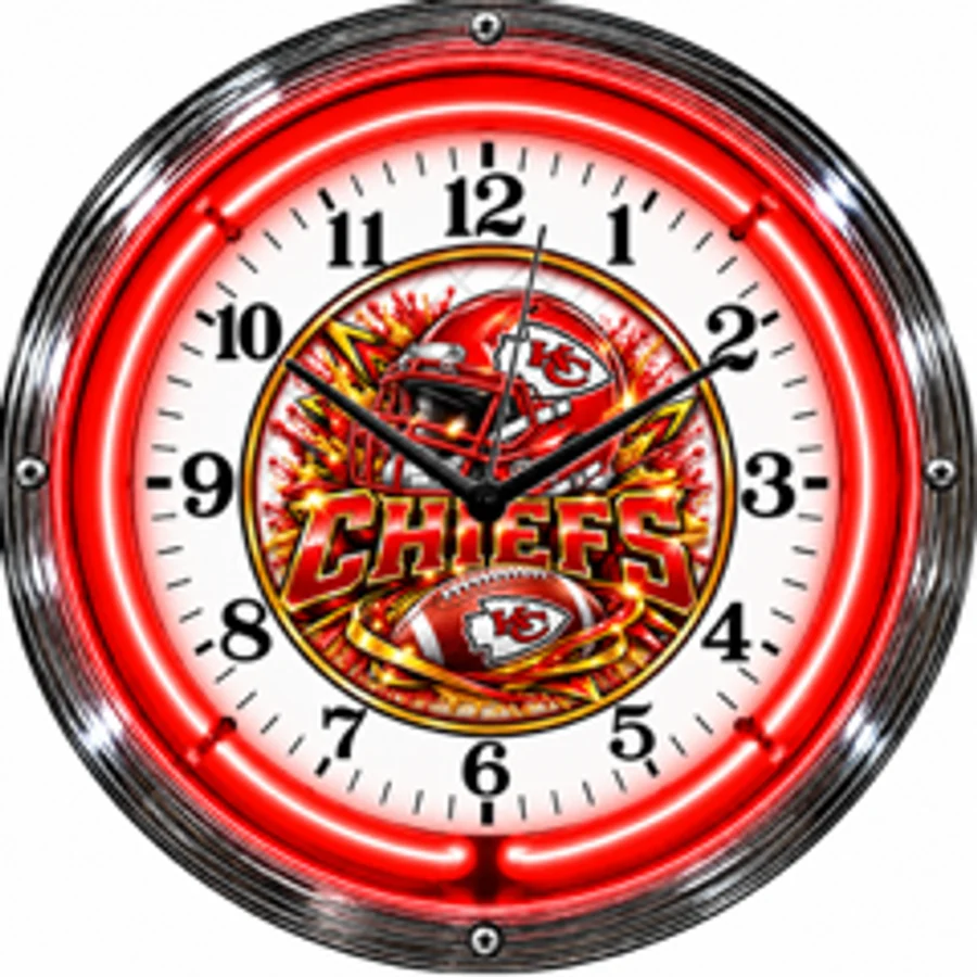 Kansas City Chiefs, Helmet neon clock